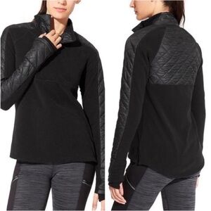 ATHLETA Vortex Half-Zip Quilted Pullover Top